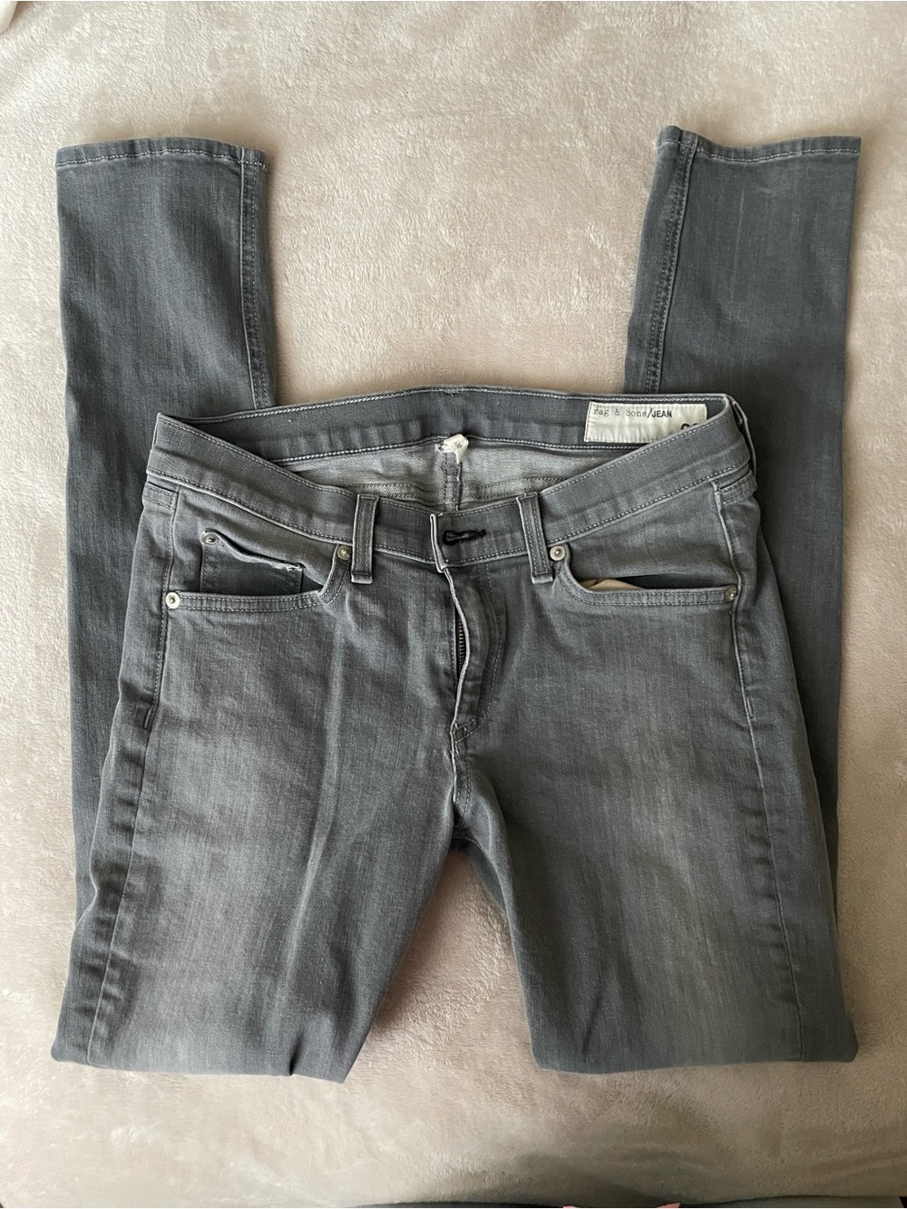 rag & bone Women's Gray Skinny Jeans